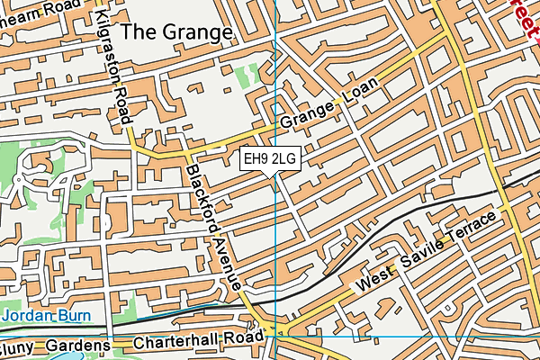 EH9 2LG map - OS VectorMap District (Ordnance Survey) EH9 2LG map - OS VectorMap District (Ordnance Survey)