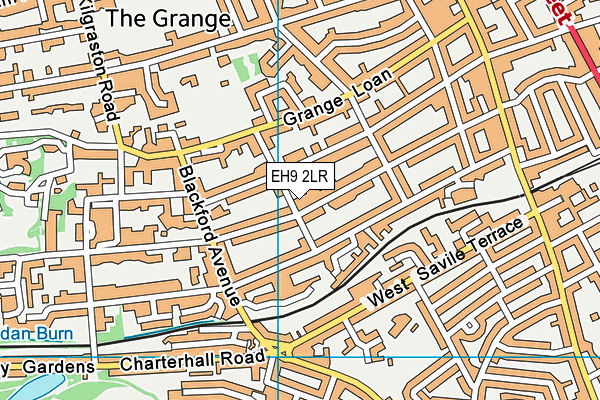 EH9 2LR map - OS VectorMap District (Ordnance Survey) EH9 2LR map - OS VectorMap District (Ordnance Survey)