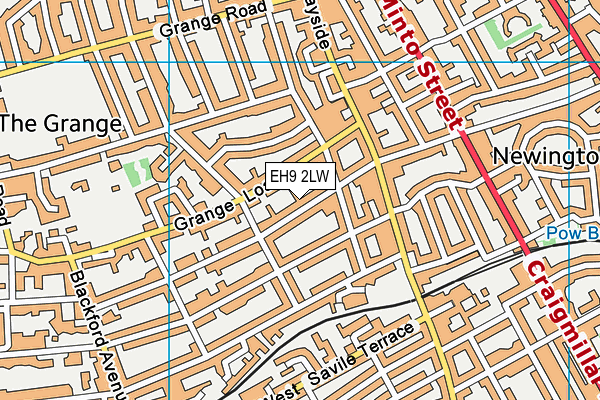 EH9 2LW map - OS VectorMap District (Ordnance Survey) EH9 2LW map - OS VectorMap District (Ordnance Survey)