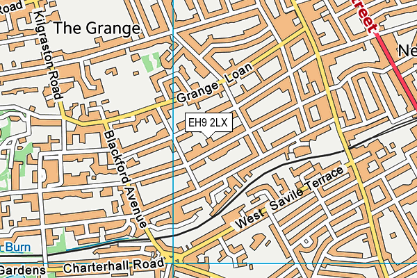 EH9 2LX map - OS VectorMap District (Ordnance Survey) EH9 2LX map - OS VectorMap District (Ordnance Survey)
