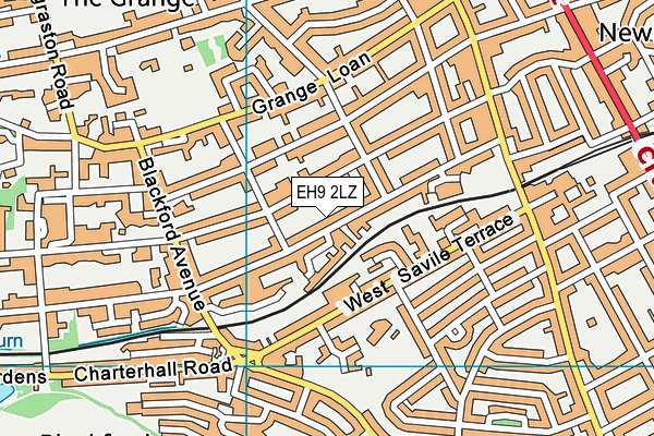 EH9 2LZ map - OS VectorMap District (Ordnance Survey) EH9 2LZ map - OS VectorMap District (Ordnance Survey)