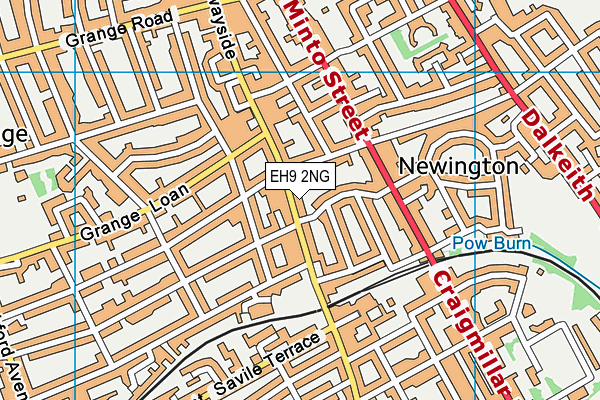 EH9 2NG map - OS VectorMap District (Ordnance Survey) EH9 2NG map - OS VectorMap District (Ordnance Survey)