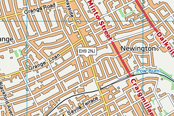 EH9 2NJ map - OS VectorMap District (Ordnance Survey) EH9 2NJ map - OS VectorMap District (Ordnance Survey)