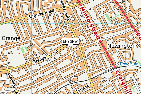 EH9 2NW map - OS VectorMap District (Ordnance Survey) EH9 2NW map - OS VectorMap District (Ordnance Survey)