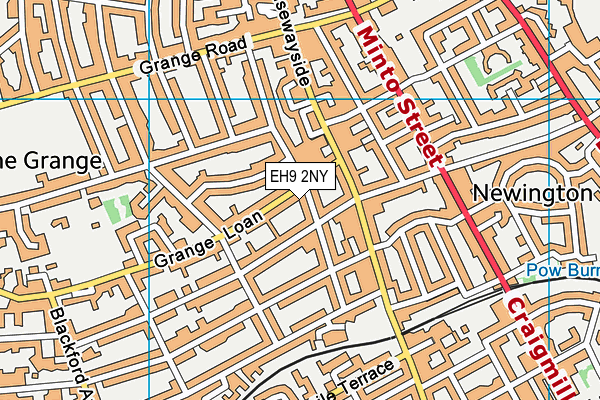 EH9 2NY map - OS VectorMap District (Ordnance Survey) EH9 2NY map - OS VectorMap District (Ordnance Survey)