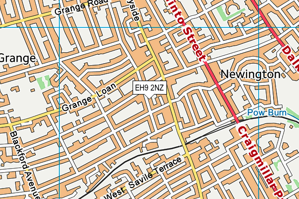 EH9 2NZ map - OS VectorMap District (Ordnance Survey) EH9 2NZ map - OS VectorMap District (Ordnance Survey)