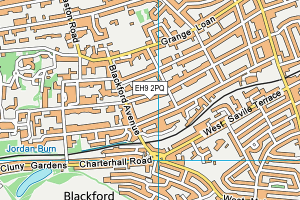 EH9 2PQ map - OS VectorMap District (Ordnance Survey) EH9 2PQ map - OS VectorMap District (Ordnance Survey)