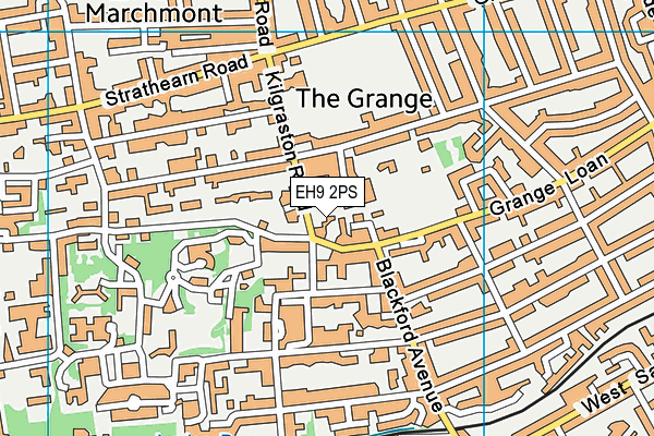 EH9 2PS map - OS VectorMap District (Ordnance Survey) EH9 2PS map - OS VectorMap District (Ordnance Survey)