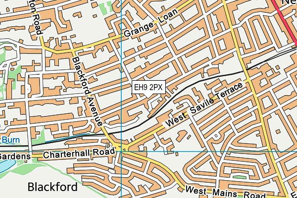 EH9 2PX map - OS VectorMap District (Ordnance Survey) EH9 2PX map - OS VectorMap District (Ordnance Survey)