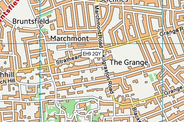 EH9 2QY map - OS VectorMap District (Ordnance Survey) EH9 2QY map - OS VectorMap District (Ordnance Survey)