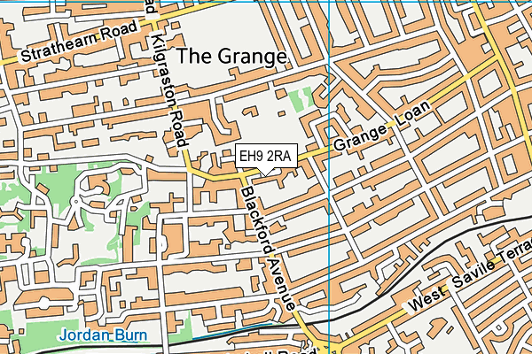 EH9 2RA map - OS VectorMap District (Ordnance Survey) EH9 2RA map - OS VectorMap District (Ordnance Survey)