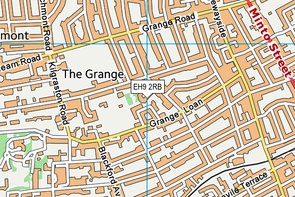 EH9 2RB map - OS VectorMap District (Ordnance Survey) EH9 2RB map - OS VectorMap District (Ordnance Survey)