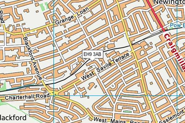 EH9 3AB map - OS VectorMap District (Ordnance Survey) EH9 3AB map - OS VectorMap District (Ordnance Survey)