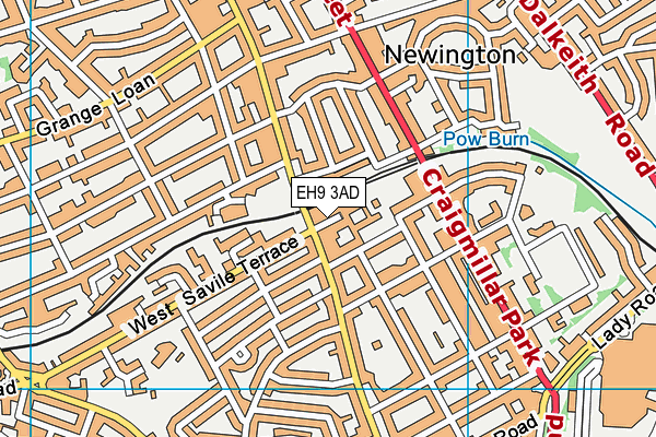 EH9 3AD map - OS VectorMap District (Ordnance Survey) EH9 3AD map - OS VectorMap District (Ordnance Survey)