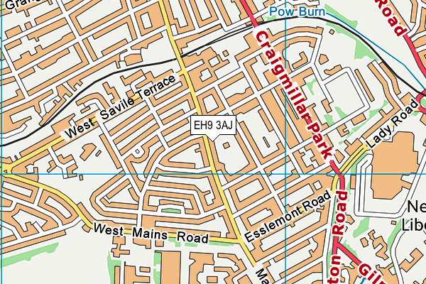 EH9 3AJ map - OS VectorMap District (Ordnance Survey) EH9 3AJ map - OS VectorMap District (Ordnance Survey)