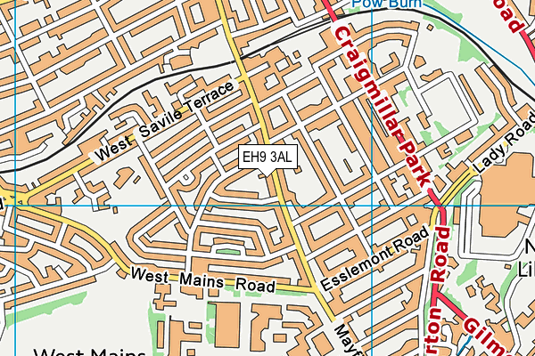EH9 3AL map - OS VectorMap District (Ordnance Survey) EH9 3AL map - OS VectorMap District (Ordnance Survey)