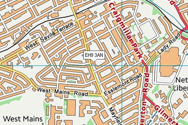 EH9 3AN map - OS VectorMap District (Ordnance Survey) EH9 3AN map - OS VectorMap District (Ordnance Survey)