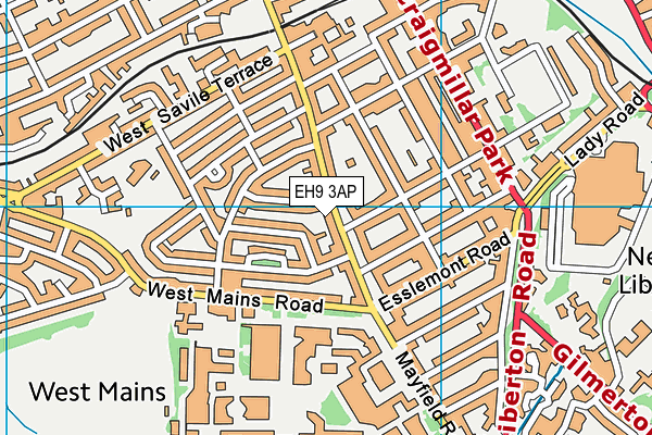 EH9 3AP map - OS VectorMap District (Ordnance Survey) EH9 3AP map - OS VectorMap District (Ordnance Survey)