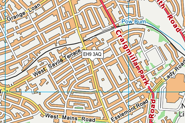 EH9 3AQ map - OS VectorMap District (Ordnance Survey) EH9 3AQ map - OS VectorMap District (Ordnance Survey)