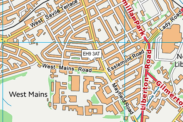 EH9 3AT map - OS VectorMap District (Ordnance Survey) EH9 3AT map - OS VectorMap District (Ordnance Survey)