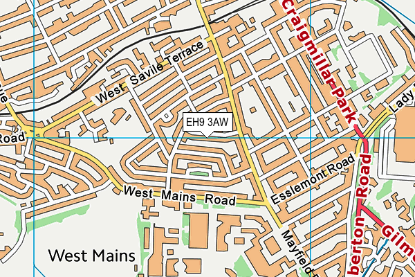 EH9 3AW map - OS VectorMap District (Ordnance Survey) EH9 3AW map - OS VectorMap District (Ordnance Survey)