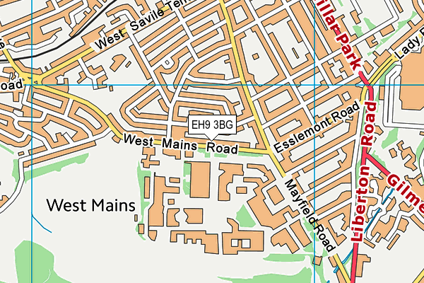 EH9 3BG map - OS VectorMap District (Ordnance Survey) EH9 3BG map - OS VectorMap District (Ordnance Survey)