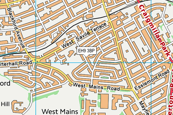 EH9 3BP map - OS VectorMap District (Ordnance Survey) EH9 3BP map - OS VectorMap District (Ordnance Survey)