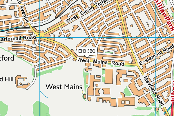 EH9 3BQ map - OS VectorMap District (Ordnance Survey) EH9 3BQ map - OS VectorMap District (Ordnance Survey)