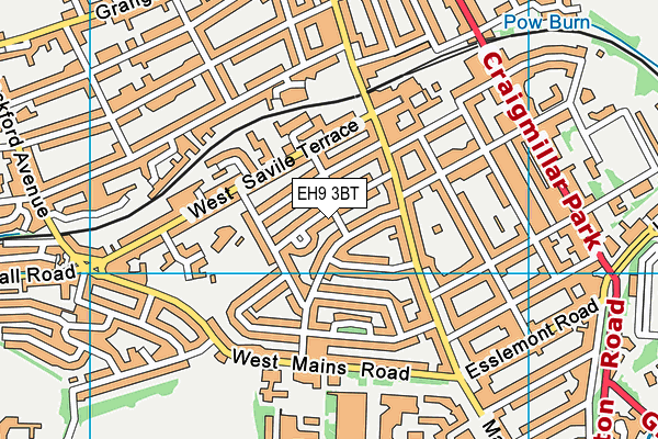 EH9 3BT map - OS VectorMap District (Ordnance Survey) EH9 3BT map - OS VectorMap District (Ordnance Survey)
