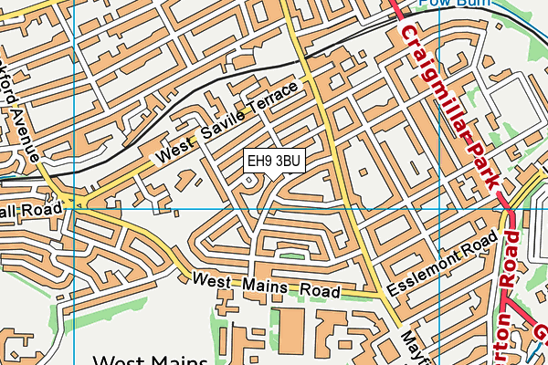 EH9 3BU map - OS VectorMap District (Ordnance Survey) EH9 3BU map - OS VectorMap District (Ordnance Survey)