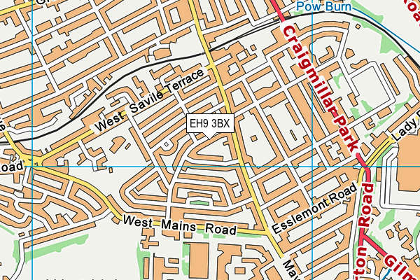 EH9 3BX map - OS VectorMap District (Ordnance Survey) EH9 3BX map - OS VectorMap District (Ordnance Survey)