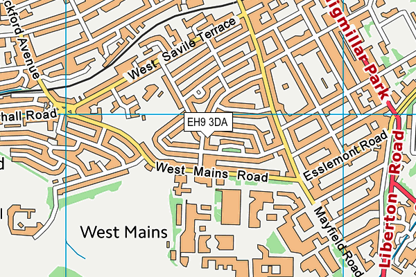 EH9 3DA map - OS VectorMap District (Ordnance Survey) EH9 3DA map - OS VectorMap District (Ordnance Survey)