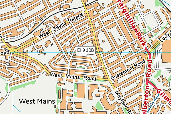 EH9 3DB map - OS VectorMap District (Ordnance Survey) EH9 3DB map - OS VectorMap District (Ordnance Survey)