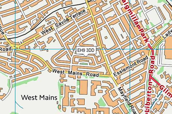 EH9 3DD map - OS VectorMap District (Ordnance Survey) EH9 3DD map - OS VectorMap District (Ordnance Survey)