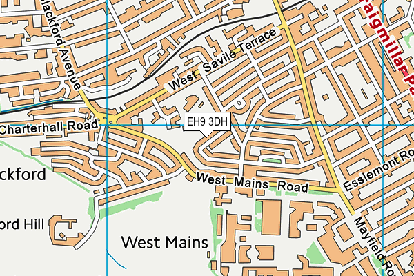 EH9 3DH map - OS VectorMap District (Ordnance Survey) EH9 3DH map - OS VectorMap District (Ordnance Survey)