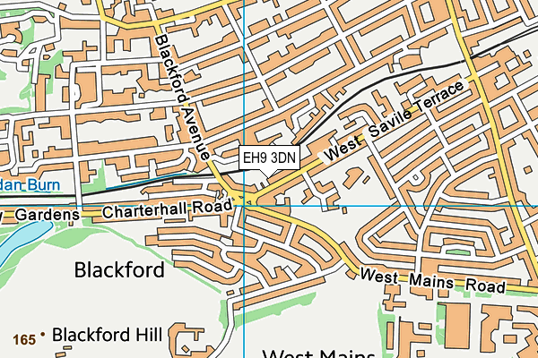 EH9 3DN map - OS VectorMap District (Ordnance Survey) EH9 3DN map - OS VectorMap District (Ordnance Survey)