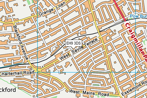 EH9 3DS map - OS VectorMap District (Ordnance Survey) EH9 3DS map - OS VectorMap District (Ordnance Survey)