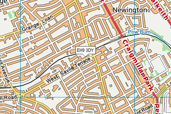 EH9 3DY map - OS VectorMap District (Ordnance Survey) EH9 3DY map - OS VectorMap District (Ordnance Survey)