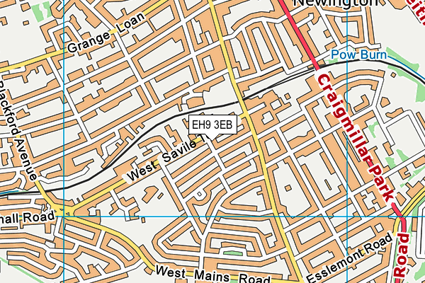 EH9 3EB map - OS VectorMap District (Ordnance Survey) EH9 3EB map - OS VectorMap District (Ordnance Survey)