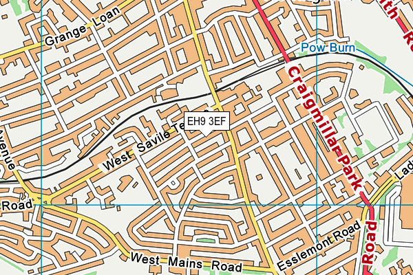 EH9 3EF map - OS VectorMap District (Ordnance Survey) EH9 3EF map - OS VectorMap District (Ordnance Survey)