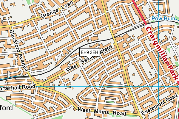 EH9 3EH map - OS VectorMap District (Ordnance Survey) EH9 3EH map - OS VectorMap District (Ordnance Survey)
