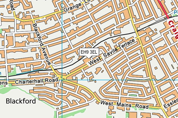 EH9 3EL map - OS VectorMap District (Ordnance Survey) EH9 3EL map - OS VectorMap District (Ordnance Survey)