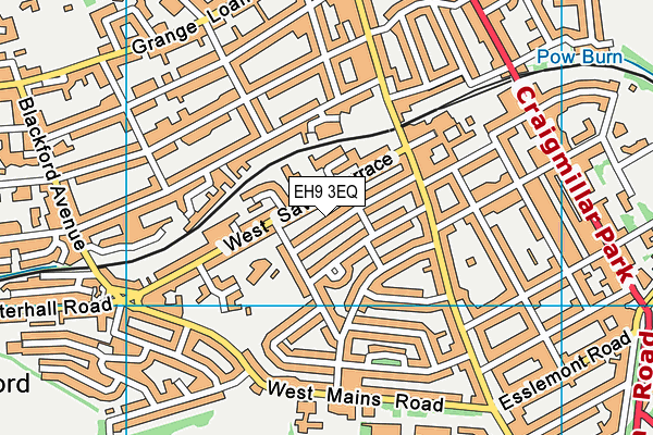EH9 3EQ map - OS VectorMap District (Ordnance Survey) EH9 3EQ map - OS VectorMap District (Ordnance Survey)