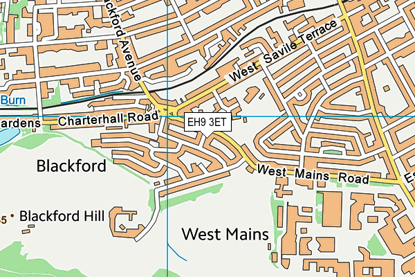 EH9 3ET map - OS VectorMap District (Ordnance Survey) EH9 3ET map - OS VectorMap District (Ordnance Survey)