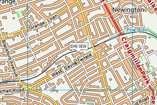 EH9 3EW map - OS VectorMap District (Ordnance Survey) EH9 3EW map - OS VectorMap District (Ordnance Survey)