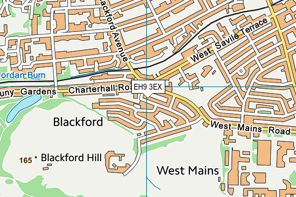 EH9 3EX map - OS VectorMap District (Ordnance Survey) EH9 3EX map - OS VectorMap District (Ordnance Survey)