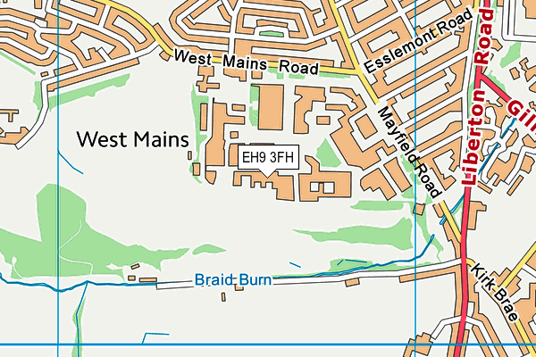 EH9 3FH map - OS VectorMap District (Ordnance Survey) EH9 3FH map - OS VectorMap District (Ordnance Survey)