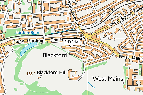 EH9 3HA map - OS VectorMap District (Ordnance Survey) EH9 3HA map - OS VectorMap District (Ordnance Survey)
