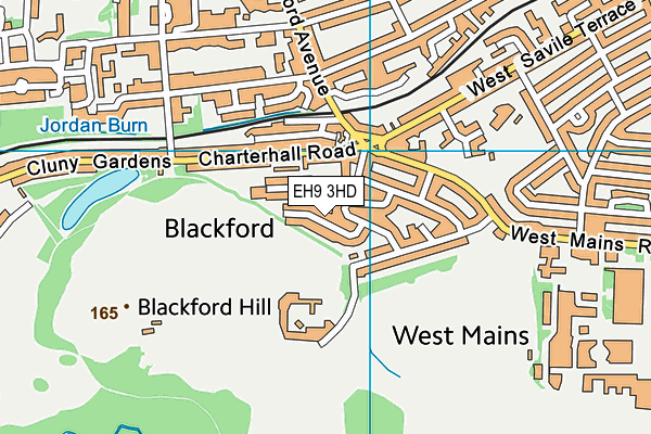 EH9 3HD map - OS VectorMap District (Ordnance Survey) EH9 3HD map - OS VectorMap District (Ordnance Survey)