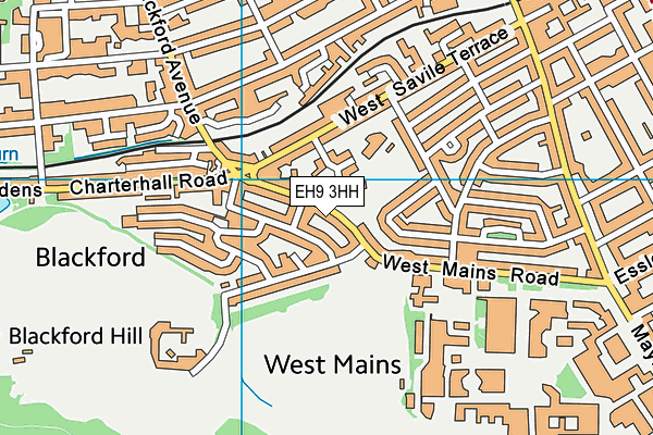 EH9 3HH map - OS VectorMap District (Ordnance Survey) EH9 3HH map - OS VectorMap District (Ordnance Survey)